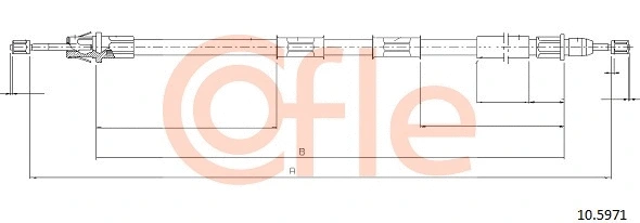 Cable Pull, parking brake (10.5971)
