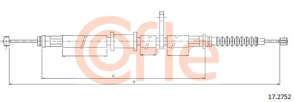 Cable Pull, parking brake (17.2752)