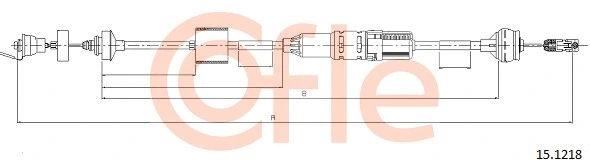 Cable Pull, clutch control (15.1218)