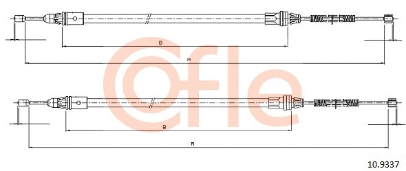 Cable Pull, parking brake (10.9337)