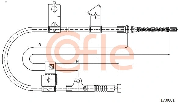 Cable Pull, parking brake (17.0001)