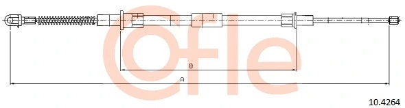 Cable Pull, parking brake (10.4264)