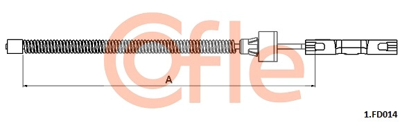 Cable Pull, parking brake (92.1.FD014)