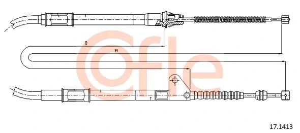 Cable Pull, parking brake (17.1413)