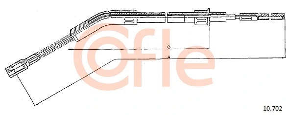 Cable Pull, parking brake (10.702)