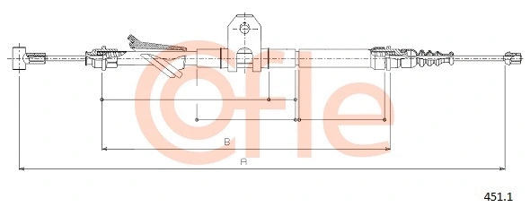 Cable Pull, parking brake (451.1)