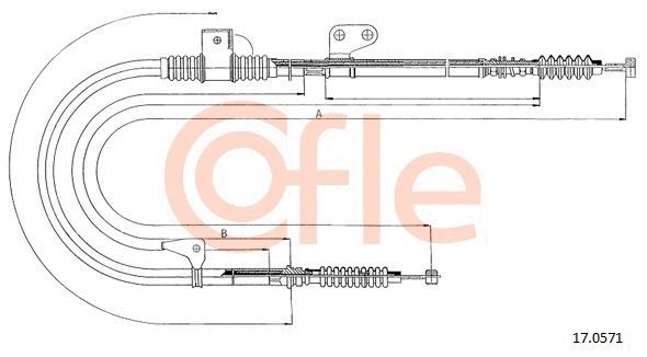 Cable Pull, parking brake (17.0571)