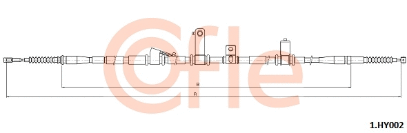Cable Pull, parking brake (1.HY002)