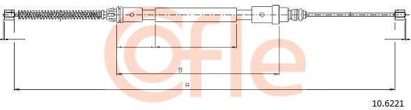 Cable Pull, parking brake (10.6221)