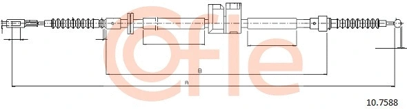 Cable Pull, parking brake (10.7588)