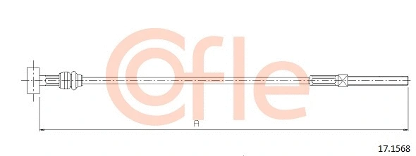 Cable Pull, parking brake (17.1568)