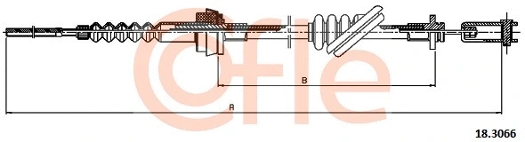 Cable Pull, clutch control (18.3066)