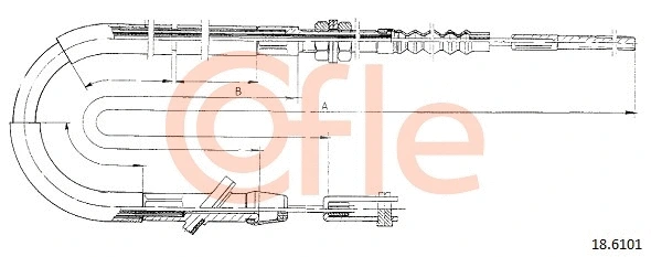 Cable Pull, clutch control (18.6101)