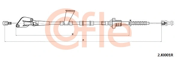 Cable Pull, clutch control (2.KI001R)
