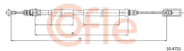 Cable Pull, parking brake (10.4721)