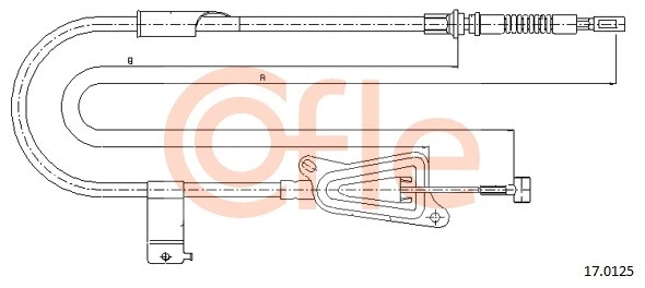 Cable Pull, parking brake (17.0125)