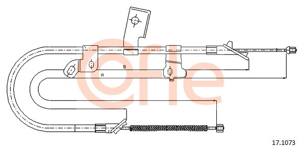 Cable Pull, parking brake (17.1073)