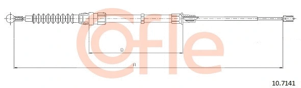 Cable Pull, parking brake (10.7141)