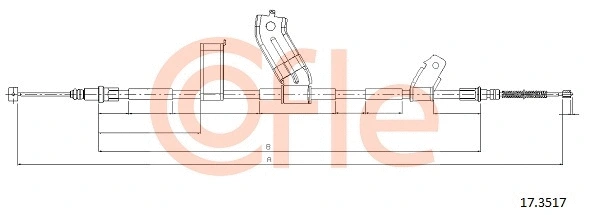 Cable Pull, parking brake (17.3517)
