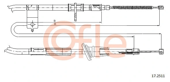 Cable Pull, parking brake (17.2511)