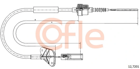 Cable Pull, clutch control (12.7201)