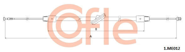 Cable Pull, parking brake (92.1.ME012)