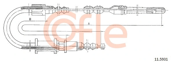 Cable Pull, parking brake (11.5931)