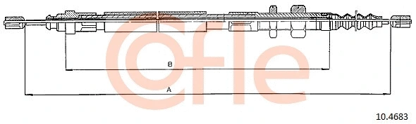 Cable Pull, parking brake (10.4683)