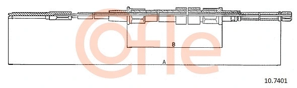 Cable Pull, parking brake (10.7401)