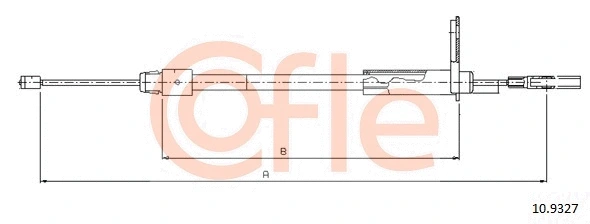 Cable Pull, parking brake (10.9327)