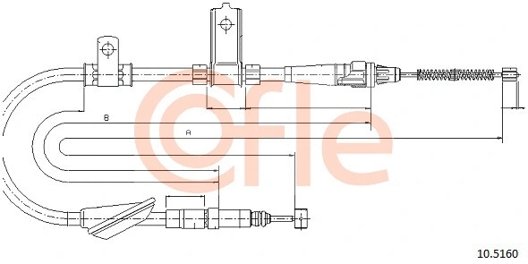 Cable Pull, parking brake (10.5160)