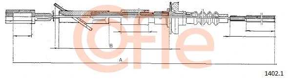 Cable Pull, clutch control (1402.1)