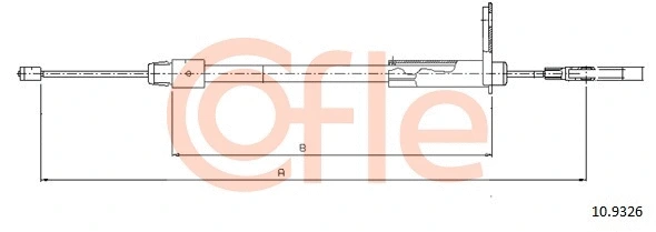 Cable Pull, parking brake (10.9326)