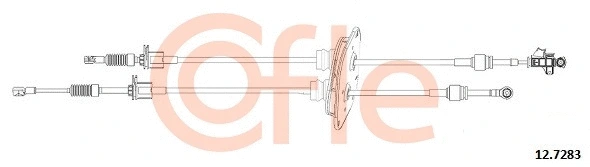 Cable Pull, manual transmission (12.7283)
