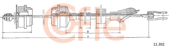 Cable Pull, clutch control (11.302)