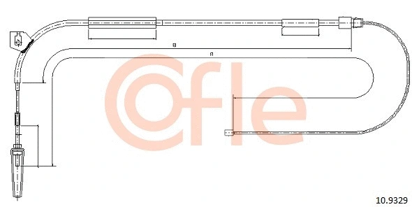 Cable Pull, parking brake (10.9329)