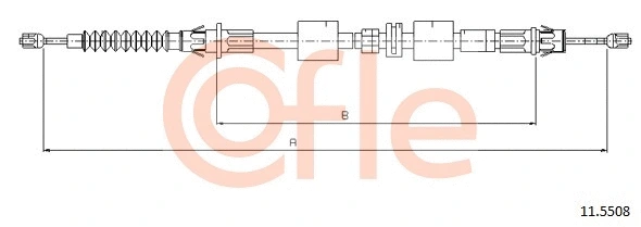 Cable Pull, parking brake (11.5508)