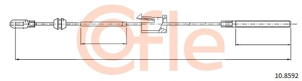 Cable Pull, parking brake (10.8592)