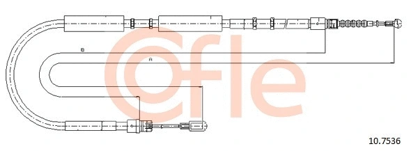 Cable Pull, parking brake (10.7536)