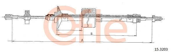 Cable Pull, clutch control (15.3203)