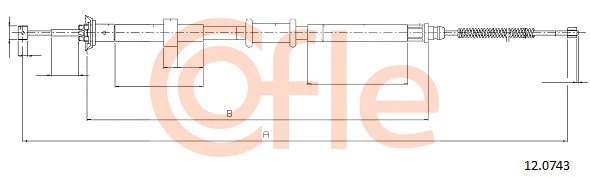 Cable Pull, parking brake (12.0743)