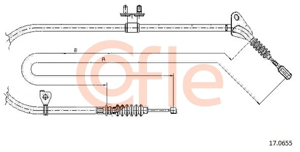 Cable Pull, parking brake (17.0655)