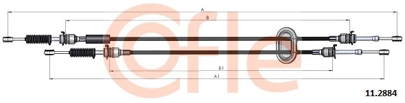 Cable Pull, manual transmission (11.2884)