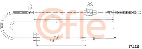 Cable Pull, parking brake (17.1228)