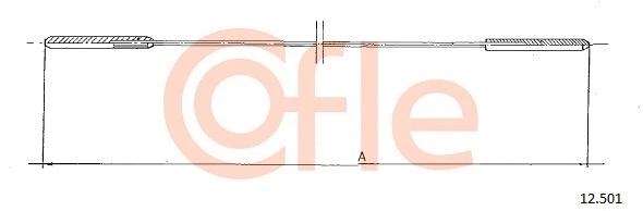 Cable, heater flap (12.501)