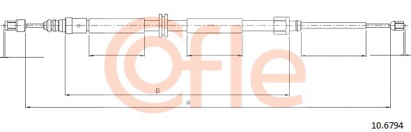 Cable Pull, parking brake (92.10.6794)
