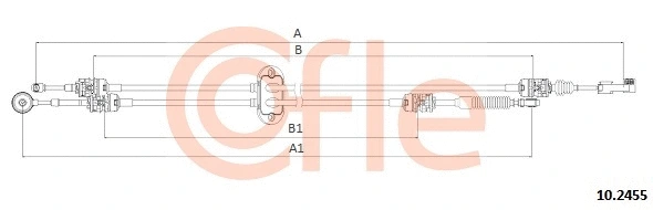 Cable Pull, manual transmission (92.10.2455)