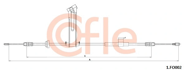 Cable Pull, parking brake (1.FO002)