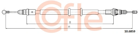 Cable Pull, parking brake (10.6859)