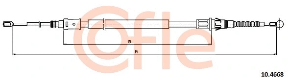 Cable Pull, parking brake (10.4668)